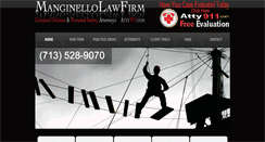 Desktop Screenshot of manginellolawfirm.com