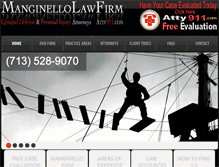 Tablet Screenshot of manginellolawfirm.com